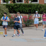 Students on campus fall 2020